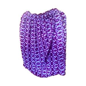 NWOT Cute purple and white mini skirt .